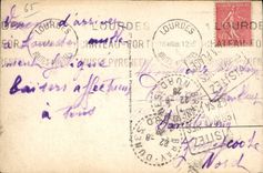 CPA Lourdes Vue generale prise du Pic du Jer 