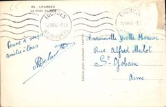 CPA Lourdes La chute du Gave 