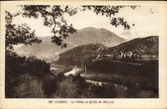 CPA Lourdes La Vallee et le Pic du Jer 