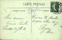 CPA Lourdes La Chaine des Pyrenees vue du Pic du Jer 