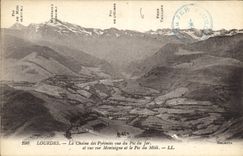 CPA Lourdes La Chaine des Pyrenees vue du Pic du Jer 