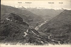 CPA Lourdes La Chaine des Pyrenes vue du Pic de Jer 