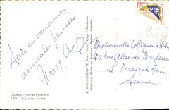 CPA Lourdes Hautes Pyrenees Le Lac de Lourdes 