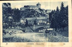CPA Lourdes Chateau Fort 