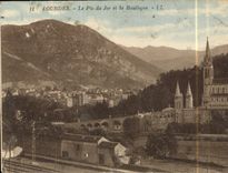 CPA Lourdes Le Pic du Jer et le Basilique 