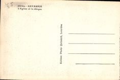 CPA Gavarnie L'Eglise et le Cirque 