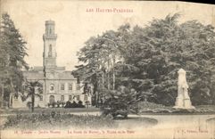 CPA Tarbes Jardin Massey Le Buste de Massey le Musee et la Tour 