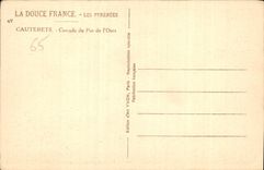 CPA Cauterets Cascade du Pas de l'Ours 