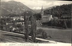 CPA Lourdes Le Pic du Jer et la Basilique 