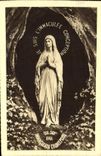 CPA Lourdes La Vierge de la Grotte 