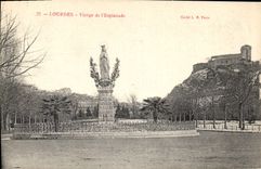 CPA Lourdes Vierge de l'Esplanade 