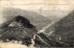 CPA Lourdes Chaine des Pyrenees et Vallee d'Argeles 