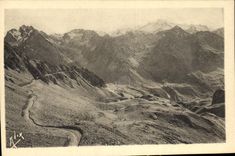 CPA Route du Pic du Midi de Bigorre Vue sur les deux Tunnels 