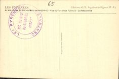 CPA Route du Pic du Midi de Bigorre Vue sur les deux Tunnels 