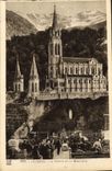 CPA Lourdes La Grotte et la Basilique 