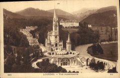 CPA Lourdes Vue Plongeante 