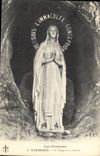 CPA Lourdes La Vierge de la Grotte 
