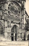 CPA Les Andelys Eure Eglise Notre Dame Portail et Rosace du Midi 