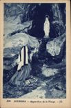 CPA Lourdes Apparition de la Vierge 