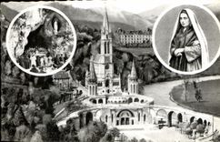 CPA Lourdes La Basilique Sainte Bernadette 
