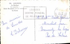 CPA Lourdes La Basilique Sainte Bernadette 