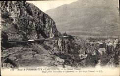 CPA Route de Pierrefitte a Cauterets Le Grand Tunnel 
