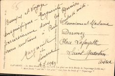 CPA Gavarnie Le Mont Perdu et le Lac glace vus de la Breche de Tuquerouge 