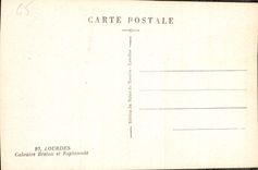 CPA Lourdes Calvaire Breton et Esplanade 