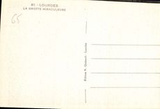 CPA Lourdes La Grotte Miraculeuse 
