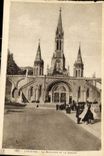 CPA Lourdes La Basilique et le Rosaire 