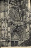 CPA Gisors Eure Cathedrale Rosace Portail Nord 