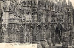 CPA Louviers Eglise Notre Dame Panorama des Statues 