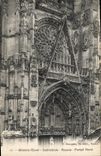 CPA Gisors Eure Cathedrale Rosace Portail Nord 