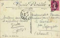 CPA Dijon Le Porche du Palais de Justice 
