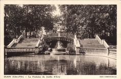 CPA Dijon Cote d'Or La Fontaine du Jardin d'Arcy 
