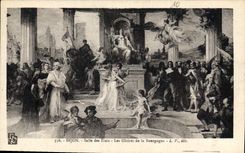 CPA Dijon Salle des Etats Les Gloires de la Bourgogne 