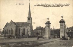 CPA Dijon Place Saint Pierre Porte Saint Pierre et Eglise 