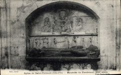 CPA Eglise Saint Thibault Cote d'Or Mausolee du Fondateur 