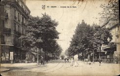 CPA Dijon Avenue de la Gare 