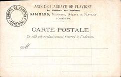 CPA Abbaye de Flavigny Crypte Merovingienne