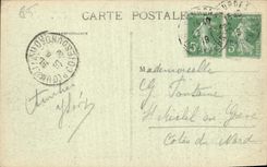 CPA Lourdes Le Chateau et les Montagnes du Sud 