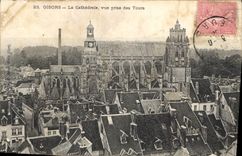 CPA Gisors La Cathedrale vue prise des Tours 