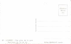 CPA Lourdes Vue prise de la gare Superieure du Pic de Jer 