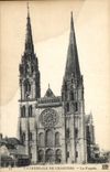 CPA Cathedrale de Chartres La Facade 