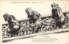 CPA Gargouilles de Notre Dame Dijon 