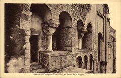 CPA Abbaye de Flavigny Cote d'Or Restes de la Crypte 