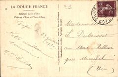 CPA Dijon Cote d'Or Chateau d'Eau et Place d'Arcy 