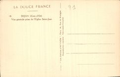CPA Dijon Cote d'Or Vue generale prise de l'Eglise Saint Jean 