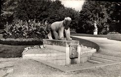 CPA Dijon Parc Darcy Le Monument Pompon L'ours polaire 