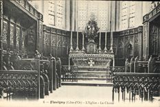 CPA Flavigny Cote d'Or L'Eglise Le Choeur 